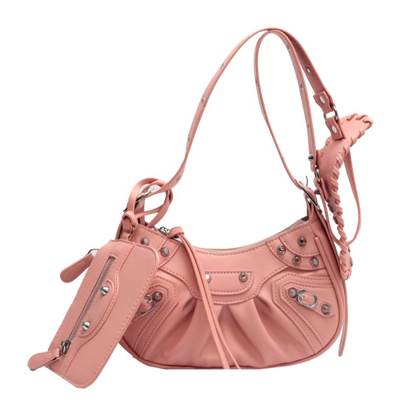 Women Fashion Shoulder Bag Tote Ladies Stylish Top Handle Handbag Pu Leather Shopping Travel Crossbody Purse Gothic