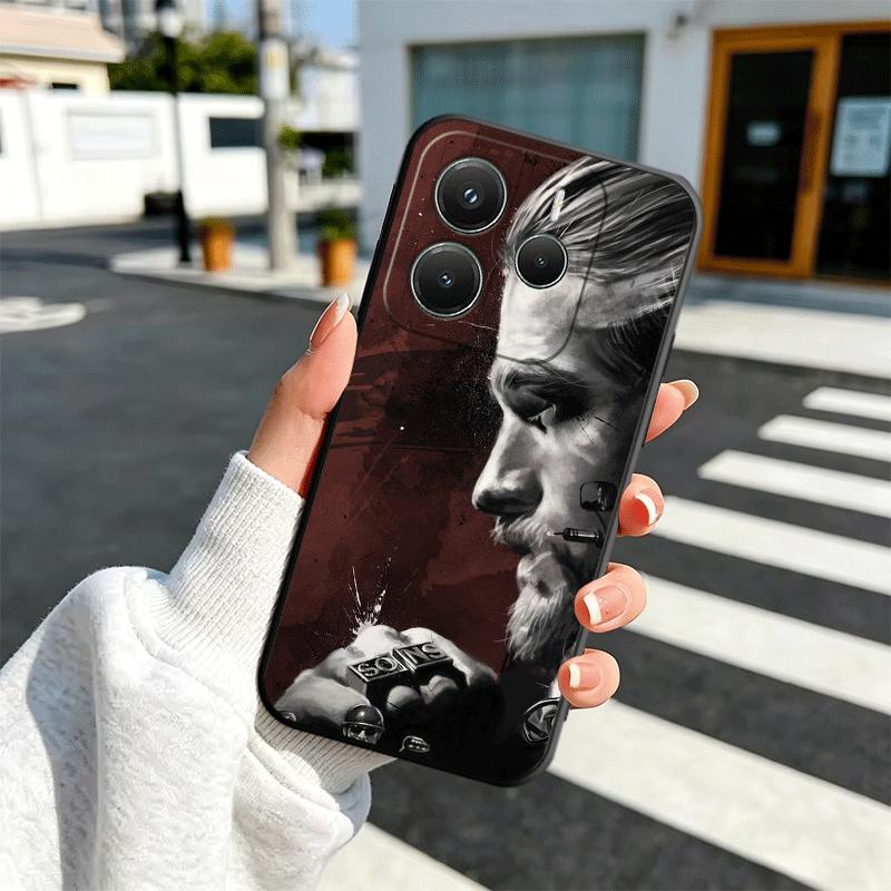 Мягкий чехол для телефона Sons Of Anarchy для Xiaomi Redmi Note 12 13 14 15 Pro Plus 11 12S 11S 11T 10 4G Черный чехол Задняя крышка
