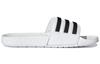 Шлепанцы Adilette Boost Adidas 'Белые Черные Полоски' FY8155
