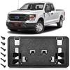 TOP-MAX License Plate Bracket Compatible With - Ford F150 2.7L 3.0L 3.5L V6 5.2L V8 Accessories, Front Bumper License Plate Holder Frame Replace For