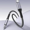 1 м плетеный нейлоновый аудиокабель USB C на 3,5 мм с повышенной прочностью и стабильностью сигнала
