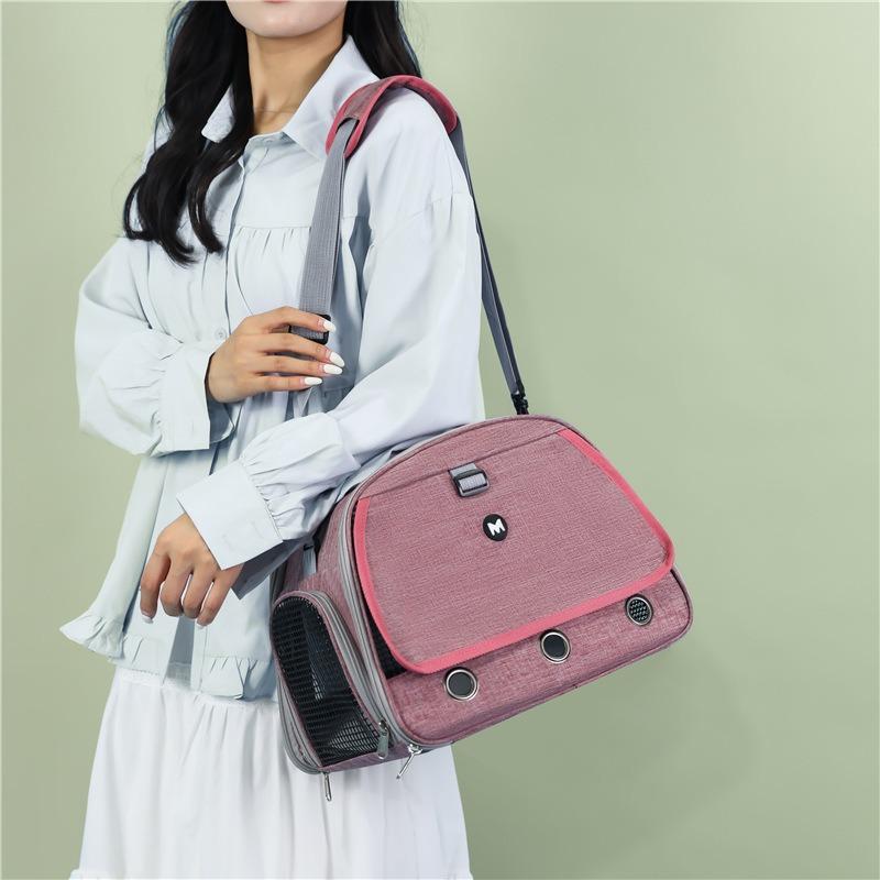 Pet bag out portable shoulder bag comfortable breathable small pet bag hamster rabbit multi-purpose pet supplies