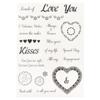 Clear Stamps with Die Mold  Combination Recyclable Clear Imprint Card Making Stamps for Scrapbook