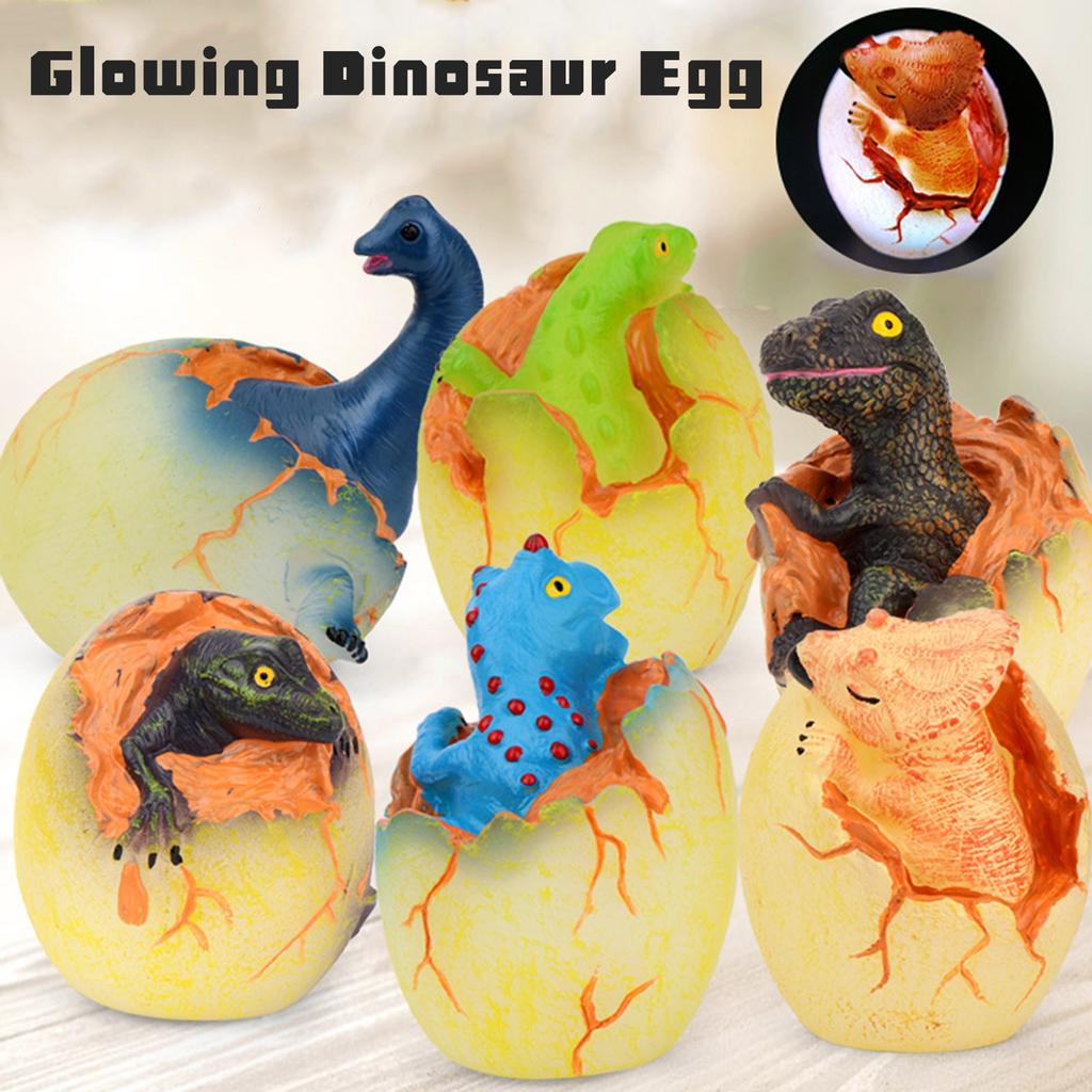 Novelty Simulation Luminous Dinosaur Eggs Lamp Model Children's Toy Decoration