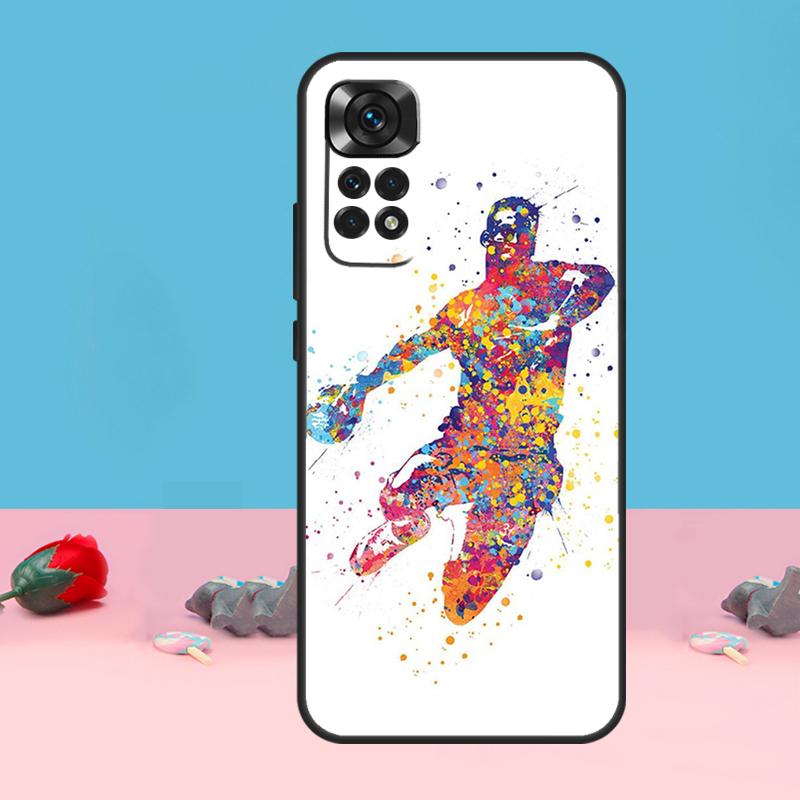 Спортивный чехол Гандбол Для Xiaomi Redmi Note 14 Pro 9 10 11 12 13 Pro 11S 12S Чехол Для Redmi 14C 12C 10C 13C
