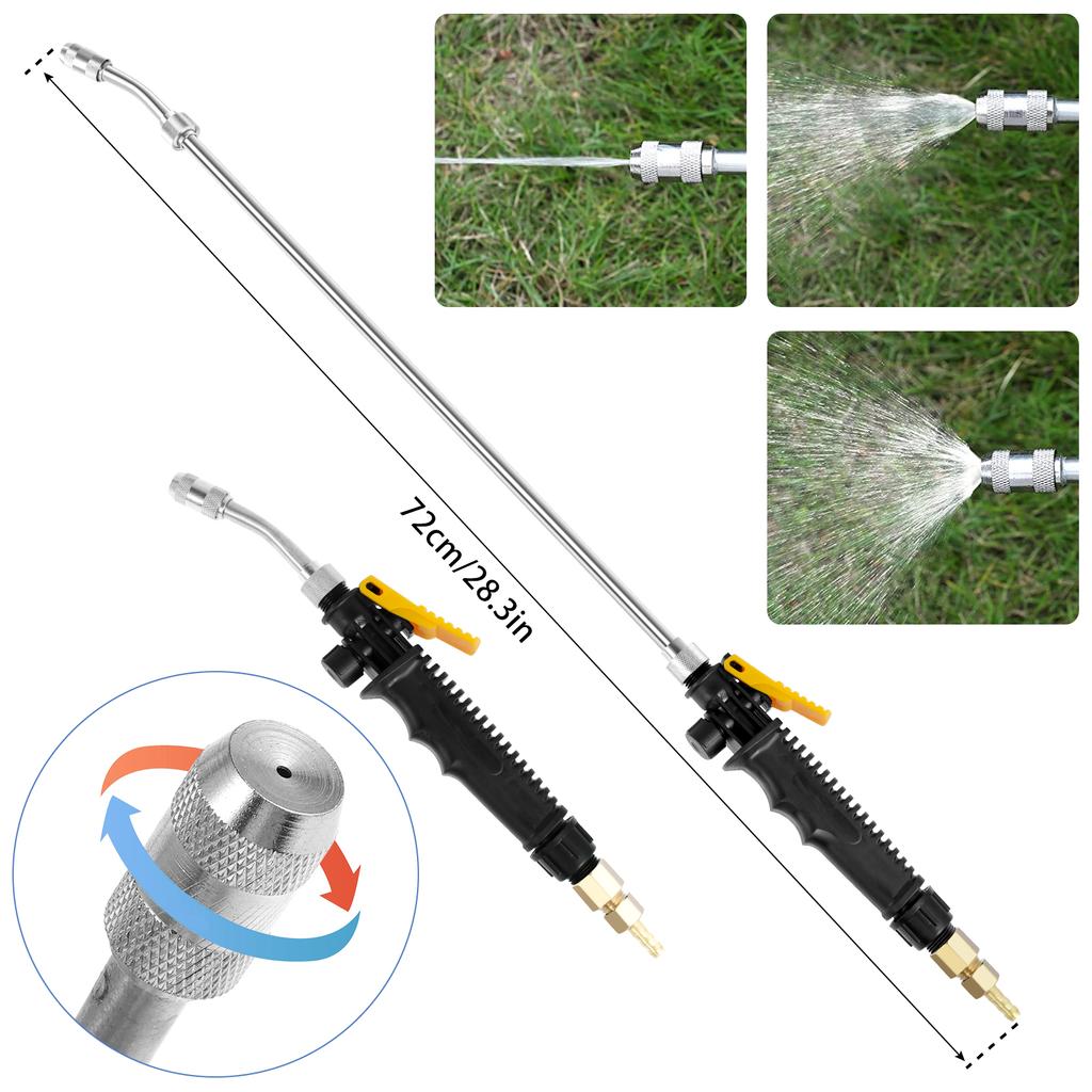Car Sprayer Wand High Pressure Sprayer Wand Stainless Steel Wash Sprayer Long Washer Wand Portable Watering Sprayer Car Cleaning