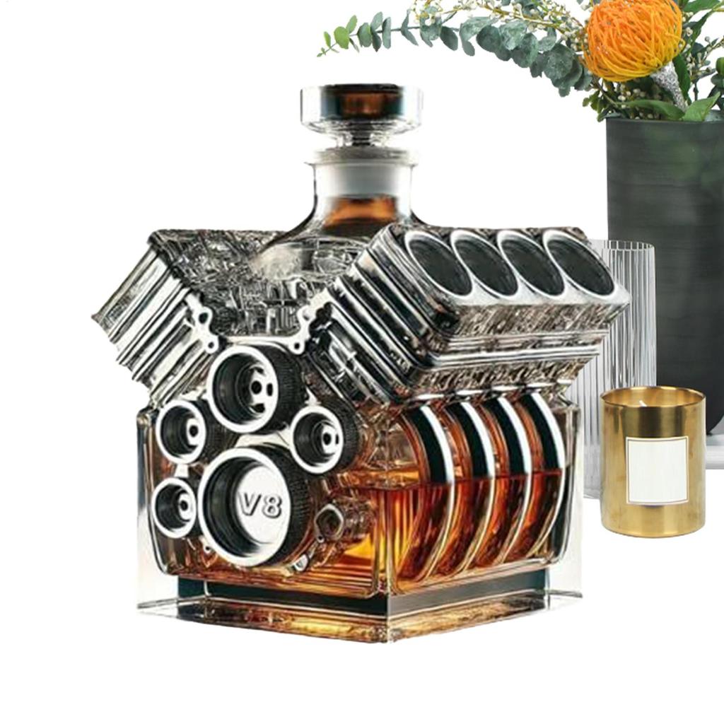 Декантеры для алкоголя Форма двигателей V8 Бутылка-декантер для алкоголя Украшение для домашнего бара на День святого Валентина Текила Бурбон Бренди Свадьба