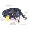 WP17-FV TIG Torch, GTAW Gas Tungsten Arc 4m 13ft WP-17 Flexible Neck Gas Valve TIG Welding Torch