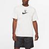 Nike Повседневная футболка с логотипом и коротким рукавом, мужские топы, белые DX3328-905