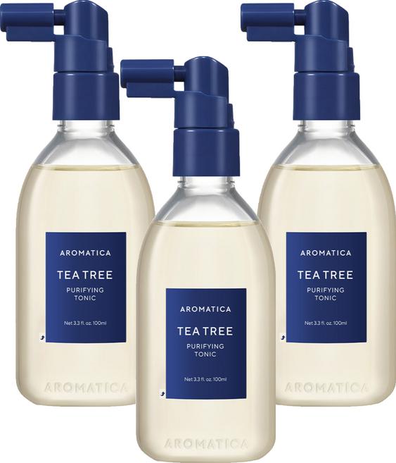 AROMATICA Tea Tree Purifying Tonic Cooling Scalp Treatment for Sebum Control & Hair Loss Care 100ml