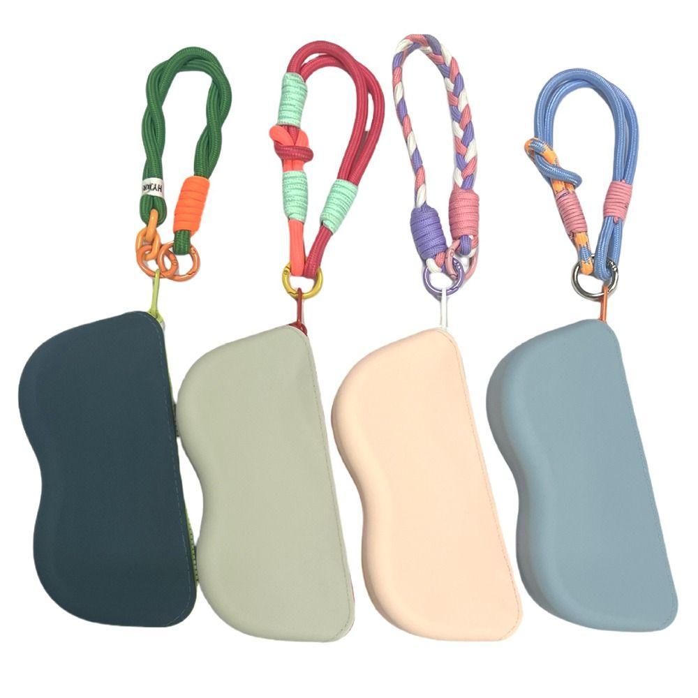 Candy Color Glasses Storage Bag Dustproof Portable Eyeglass Bag Silicone Glasses Bag Travel