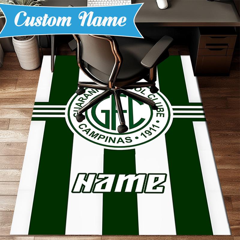 Custom Name Guarani Crest Design Rug Game Carpet, Floor Mat for Bedroom Living Room Entryway Rug, Home Decor Idea Gift for Christmas birthday
