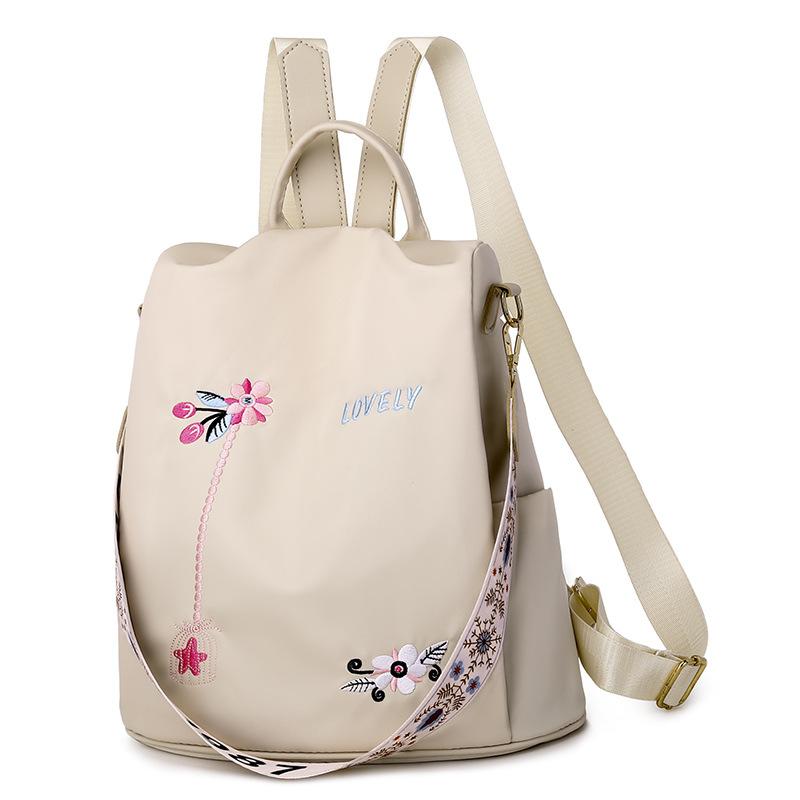 Женский рюкзак из ткани Оксфорд, этнический рюкзак с вышивкой, нейлоновая дорожная школьная сумка