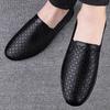 Мужские новые модные повседневные кожаные туфли из коровьей кожи первого слоя, ленивые, закрывающие ногу, низкие, маленькие кожаные туфли, легкий верх из коровьей кожи
