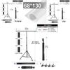 Фон Т-образная стойка Регулируемая телескопическая стойка для фона Студийное видео Прямой эфир