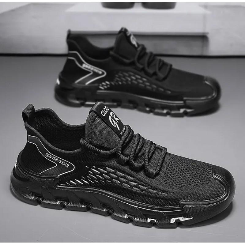 Men's Shoes Breathable Mesh Thin Anti Odor Sports Soft Sole Lightweight Comfortable Running Travel Coconut