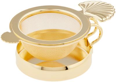 Ситечко для чая Nagao Hop с позолотой, сделано в Японии