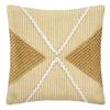 Recyclable Cushion "Row Ocher" 45 X 45 Cm Atmosphera