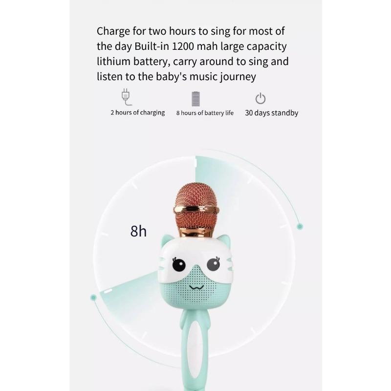 Детский микрофон-головоломка K Song, беспроводной Bluetooth-микрофон для караоке, детская музыкальная игрушка в подарок для малышей