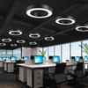 OEING Modern Industrial LED Hollow Round Pendant Light
