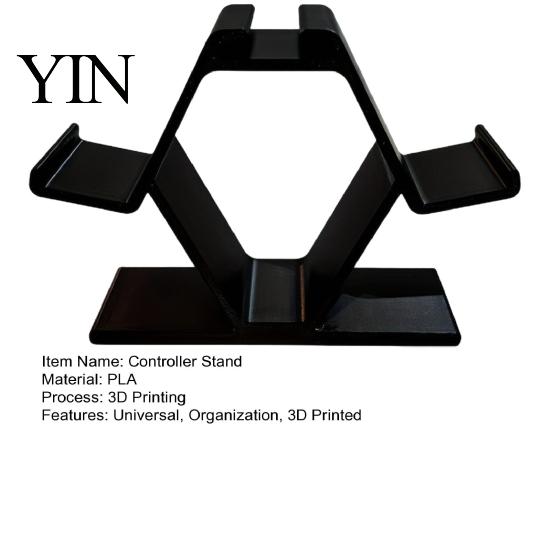Gaming Desk Setup 3D Printed Game Controller Holder Stand, Universal Video Accessories Display Organizer, Gifts for Gamer Shelf