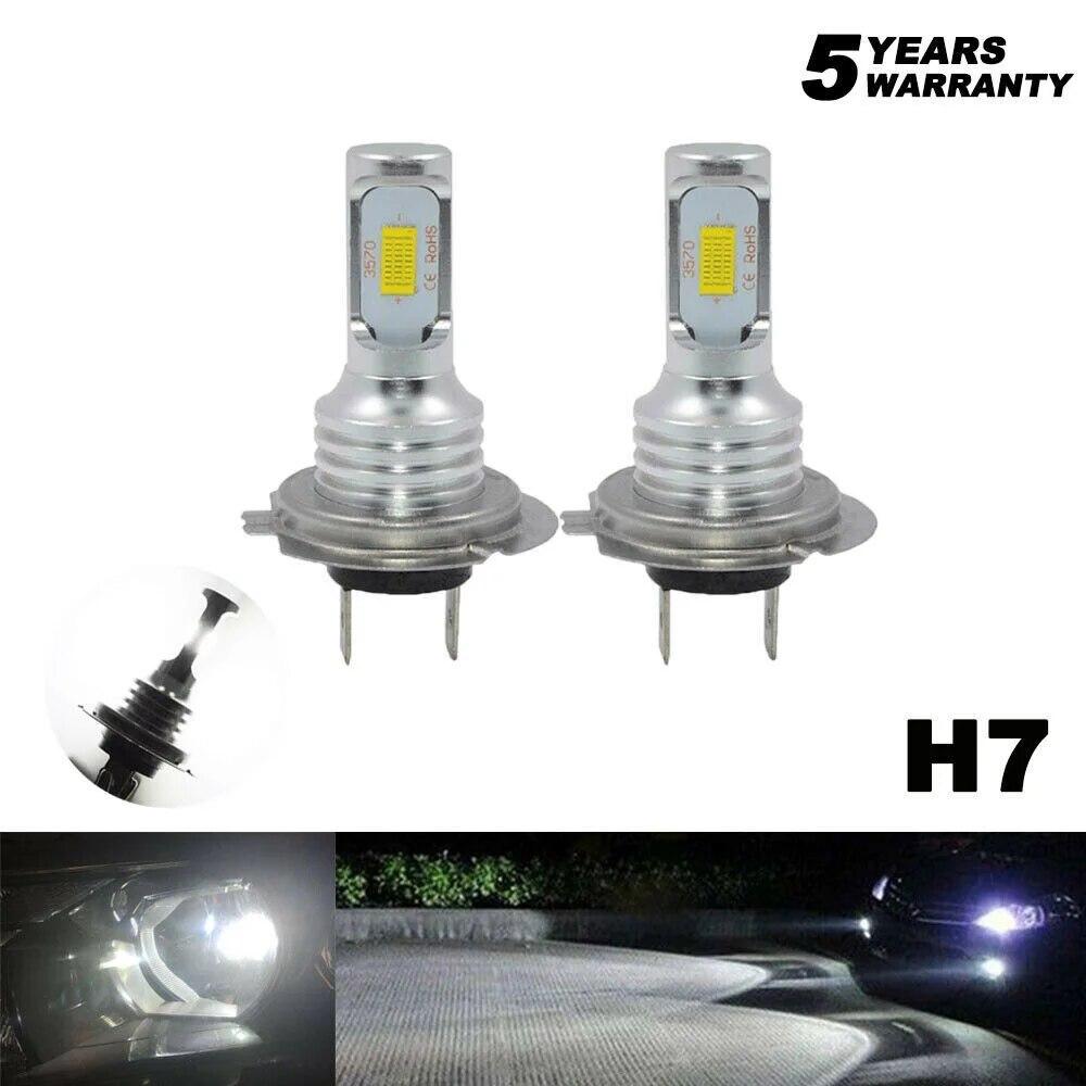 2 шт. H7 комплект светодиодных фар 80 Вт 10000 лм лампы дальнего или ближнего света 6000 К белый IP 68 водостойкие светодиодные фары Canbus автомобильные аксессуары