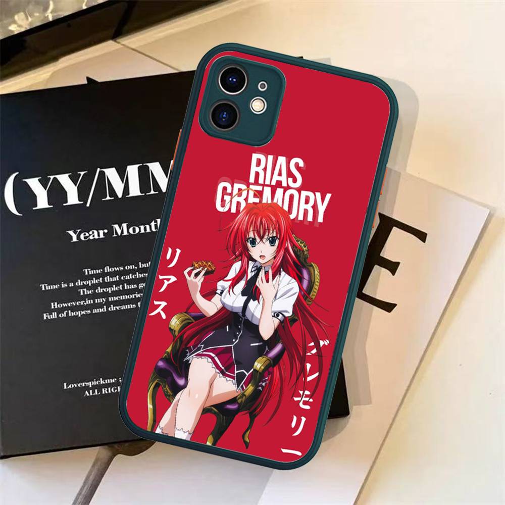 R-Rias Gremory High Для iPhone Air 16 15 14 Plus 13 12 11 Pro Max Матовый Чехол Гелевый Ударопрочный Чехол для Телефона