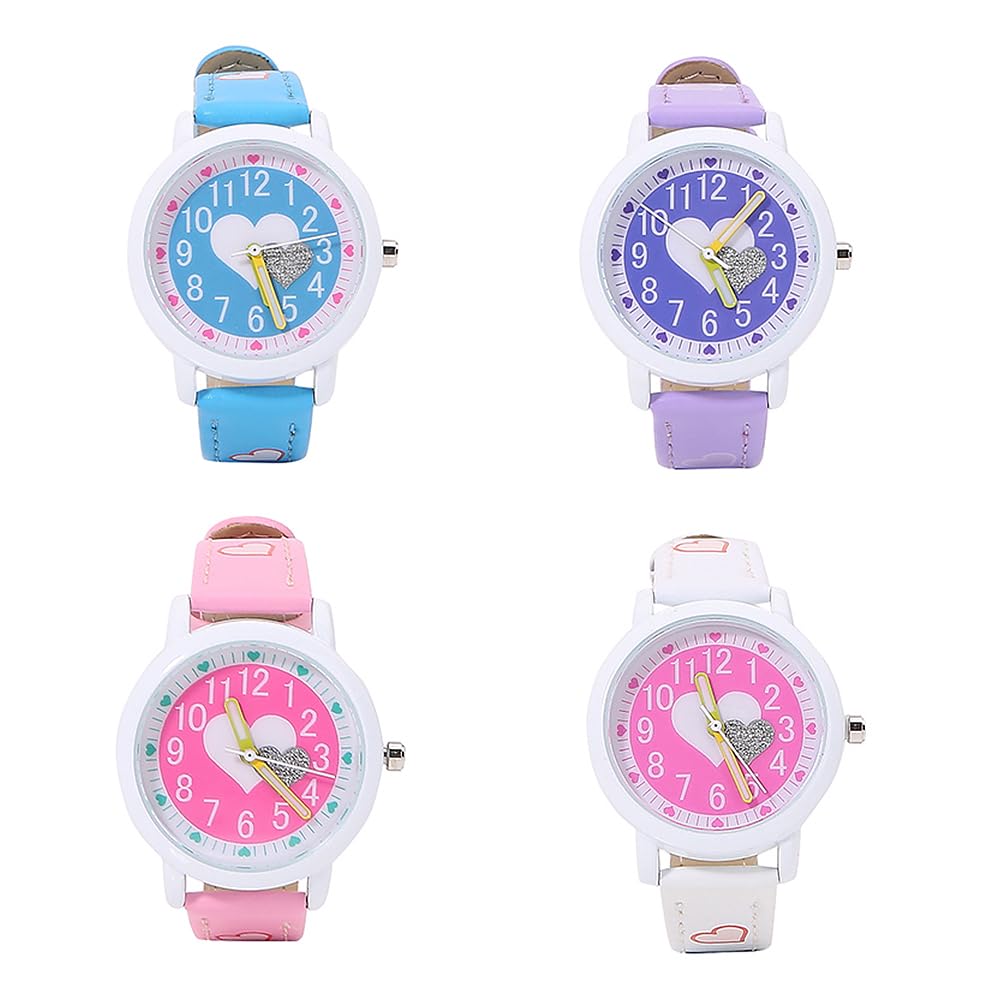 Quartz Analog Watch for Perfect Gift for School Back to and Celebrations Kids' Girls, Children's Day, Entrance, School, Birthdays, (Purple)
