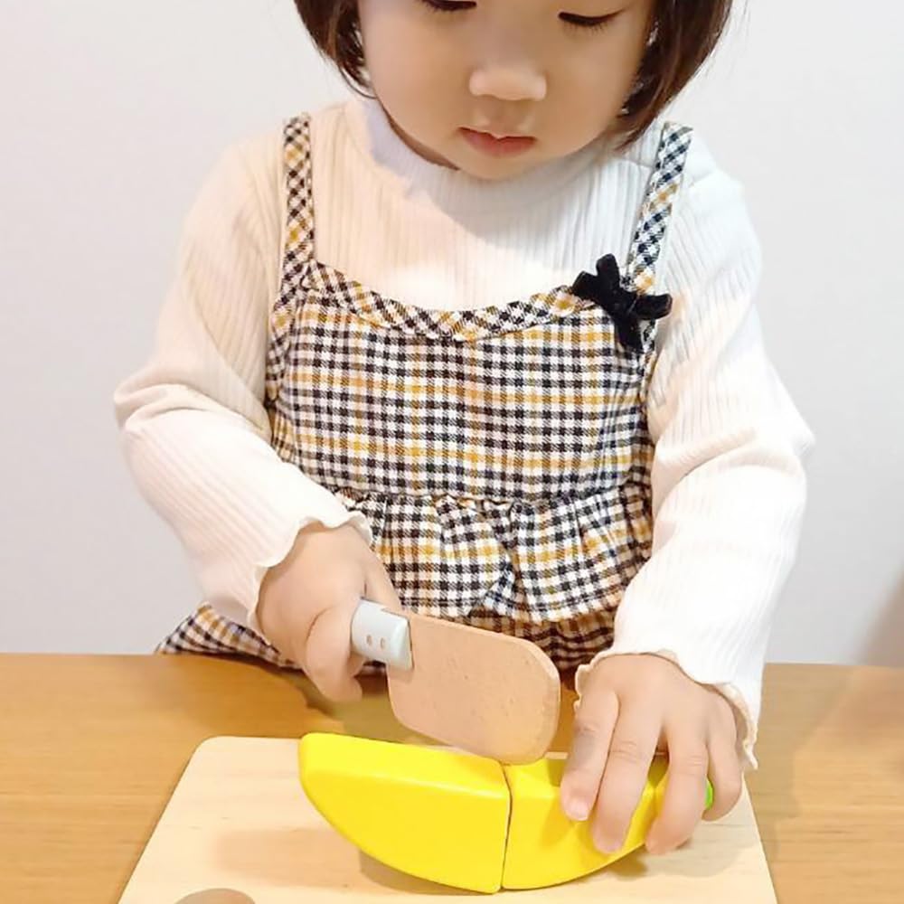 Alex Sanga Quickly Cut Pretend Wooden Magnet Compliant with Food Hygiene Inspection Kitchen Stove Fish Grill Play and Clean Up Set (Cooking CK)