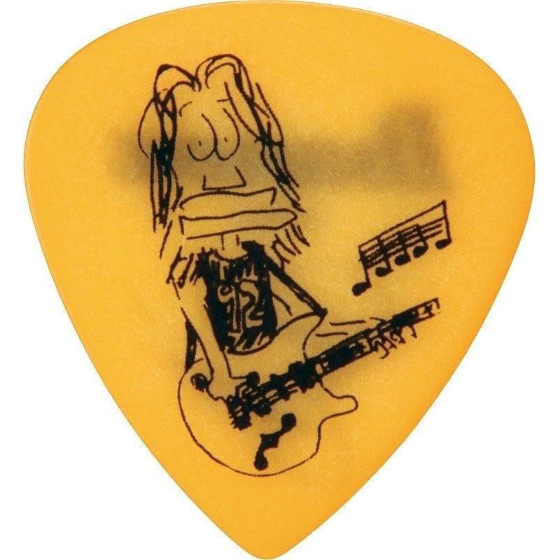 Медиаторы Ibanez Paul Gilbert 1000PG-YE Желтые, 10 шт. Медиаторы для гитары для рок-музыкантов