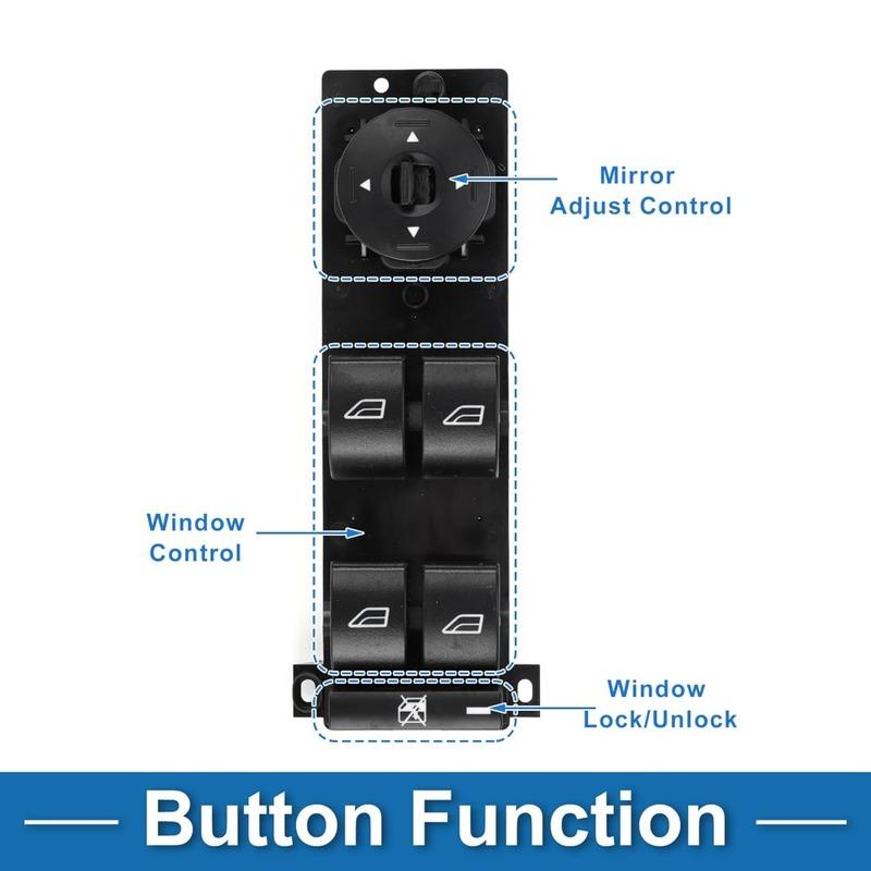 Car Accessories for FORD FOCUS 2012-2017 Front Left Driver Side Electric Power Master Window Switch Mirror Control Button Parts