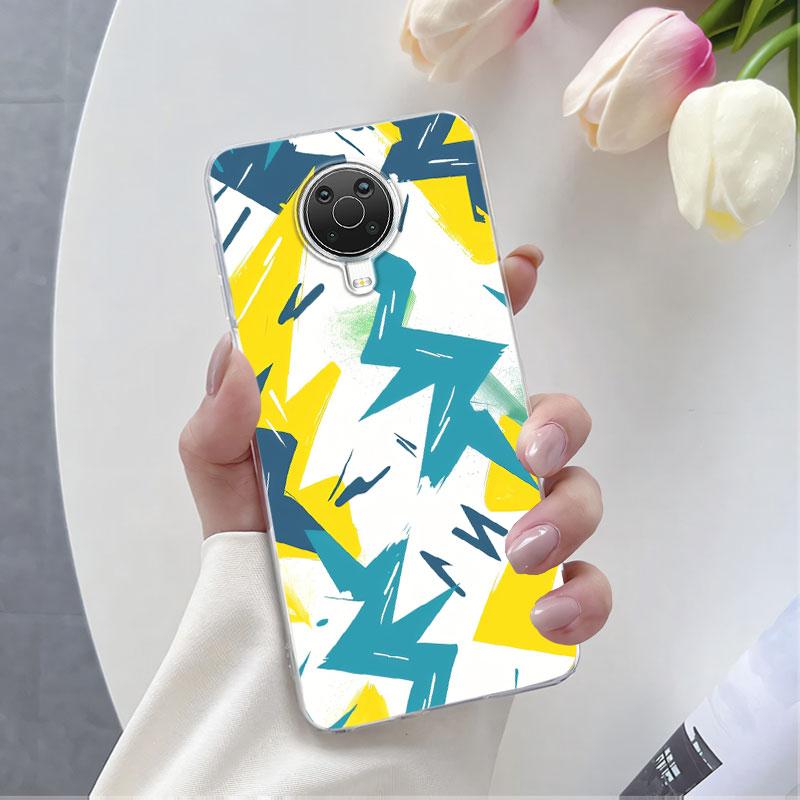 Для Nokia G10 G20 G21 G11 Nokia6.3 Чехол Роскошный Чехол для Телефона Для Nokia 6.3 Бабочка Цветок Прозрачный Мягкий Силиконовый Защитный Чехол