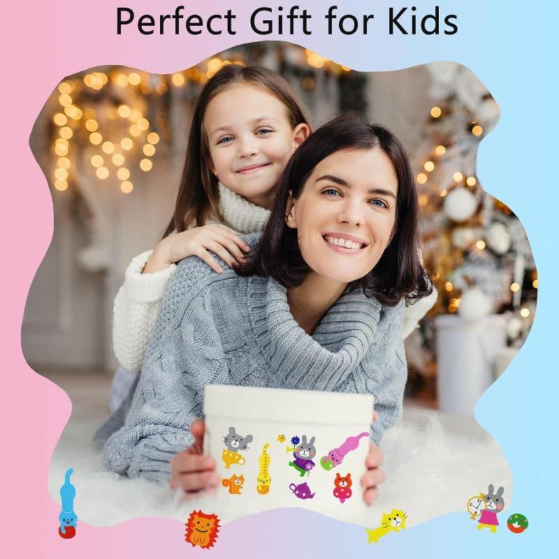 10 листов объемных наклеек с животными для малышей, объемные листы наклеек для дошкольников для поощрения, рукоделия, скрапбукинга