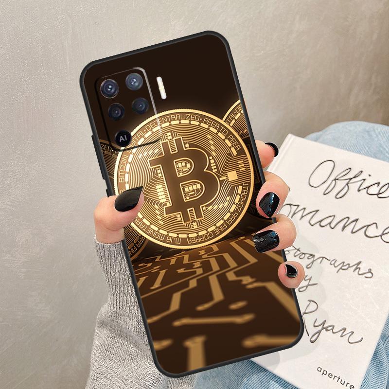 Чехол для Bitcoin для Oppo A57 A17 A77 A18 A38 A58 A78 A98 A74 A54 A94 A80 A60 A40 A96 A76 A16 A15 A5 Pro