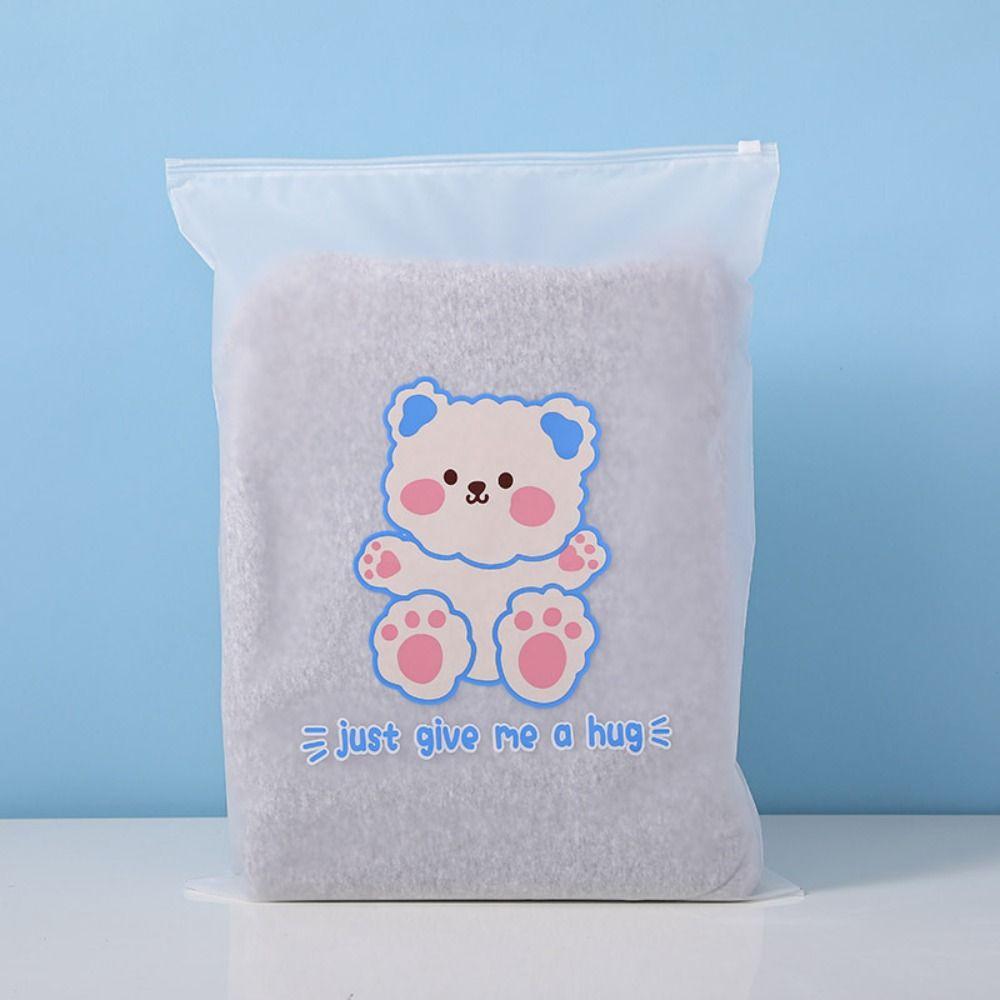 ПЭ Сумка для хранения одежды Мультяшный чехол на молнии для одежды Портативный органайзер для косметики Дом&Путешествия