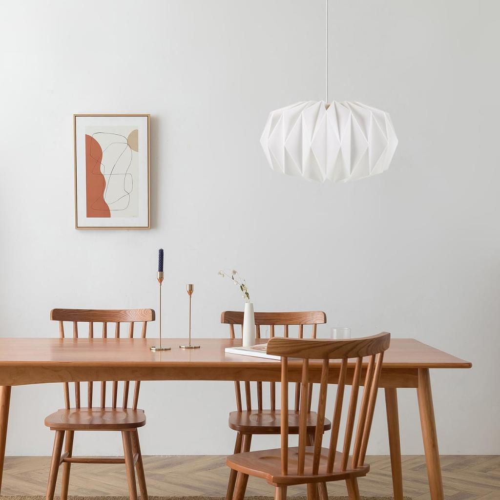 Mikikit 2 Pcs Origami Lantern Shade Lampshade Paper Diy Light Cover Origami Paper Lamp Cover House Ornaments Pendant Lamp Shade Paper Lampshade