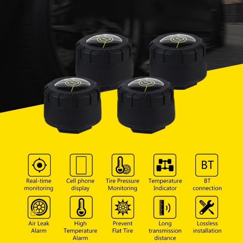 Система контроля давления в шинах, Водонепроницаемые внешние датчики TPMS Bluetooth-совместимая TPMS для смартфонов