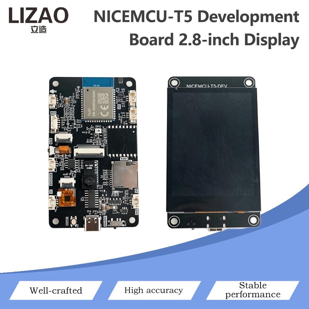 Плата разработки NICEMCU-T1 ESP11 с 1,8-дюймовым сенсорным ЖК-экраном TFT, слотом для карты TF, модулем Wi-Fi Bluetooth и камерой, тип C