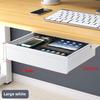 Under-Desk Hidden Drawer Storage Box for Office Workstation