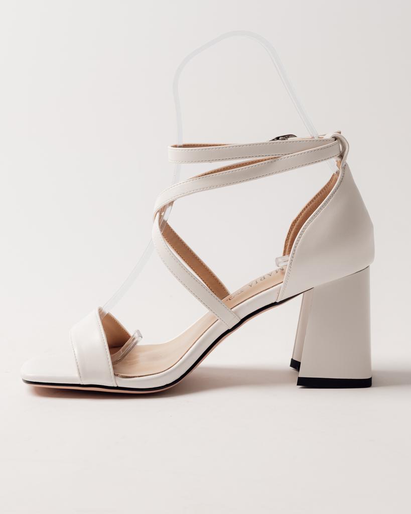 Босоножки на каблуке Aifоrmaria 42352179 36 белые кожа