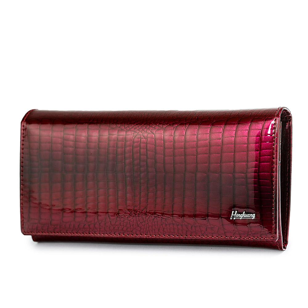 Женские кошельки Женский Роскошный бренд Аллигатор Длинный Натуральная кожа Женский клатч Кошелек для монет Магнитная застежка Крокодил Корова Кошелек KTY