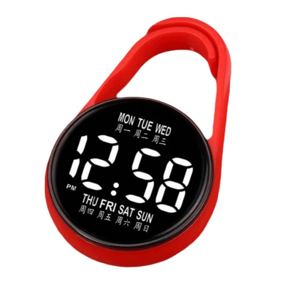2Pcs Portable Digital Electronic Hanging Watch Luminous Pocket Watch  Pocket Style