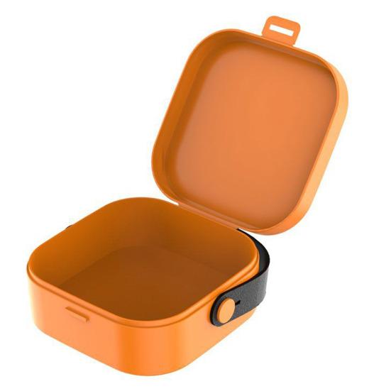 Квадратный чехол для наушников, коробка для хранения кабеля передачи данных, органайзер, пряжка, пылезащитный, компактный размер