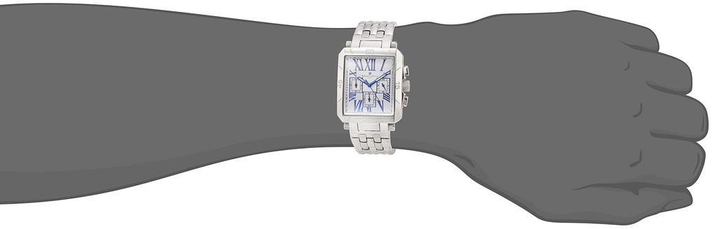 Salvatore Marra Хронограф с римскими цифрами, Официально импортированный, Мужской, SM17117-SSWHBL,