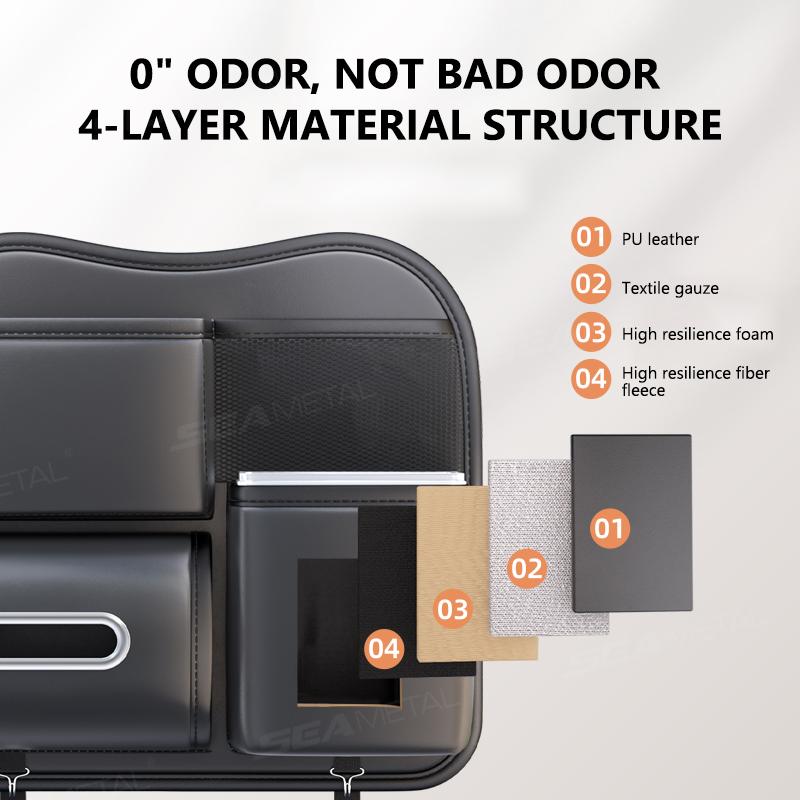 SEAMETAL Сумка для хранения на спинку сиденья автомобиля Внутренняя подвесная сумка на подголовник автосиденья для салфеток, очков, еды, органайзер из искусственной кожи