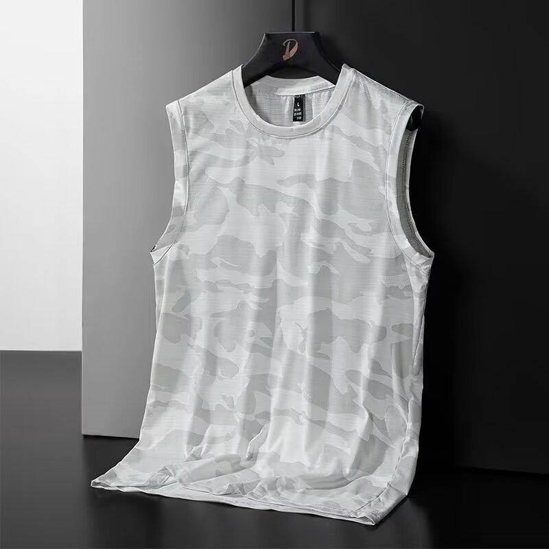 Men's Breathable Quick-Dry Camouflage Ice Silk Sleeveless Sports Vest