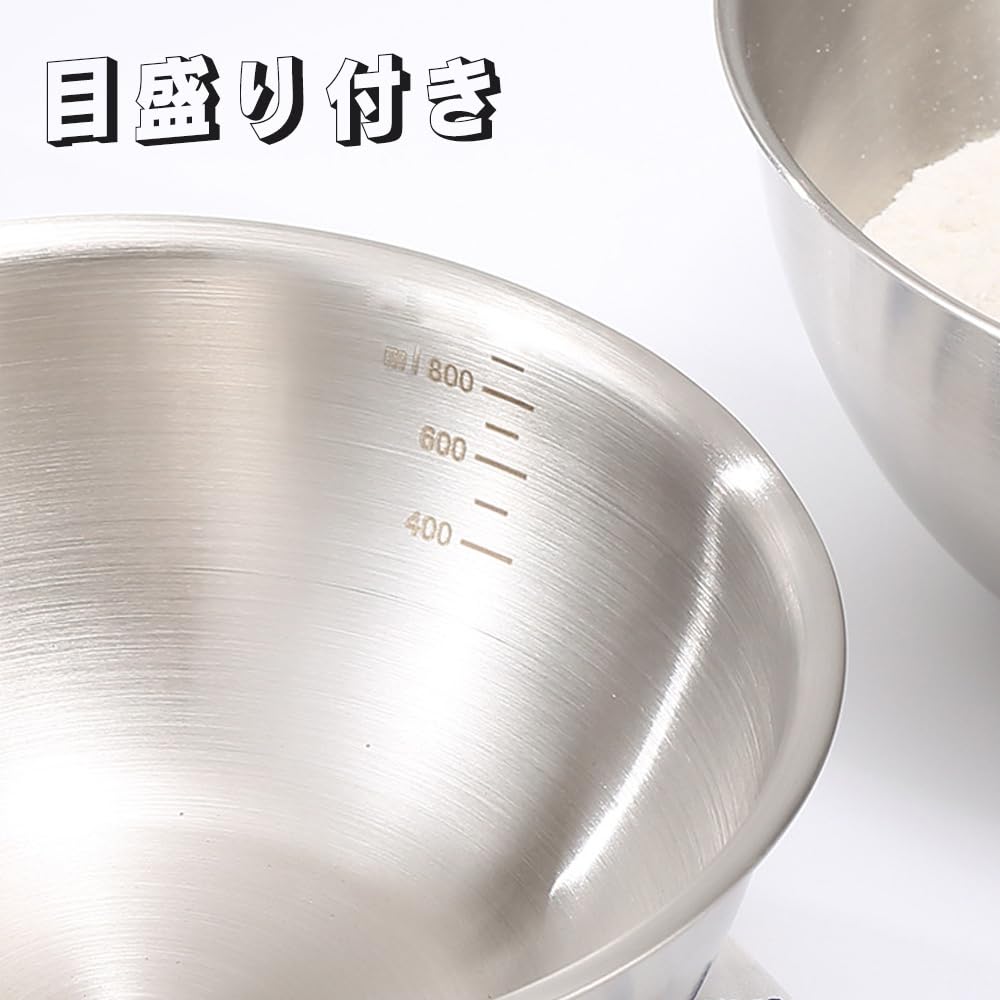 TXCAOT Глубокая миска из нержавеющей стали, Тип, (5 кусков)