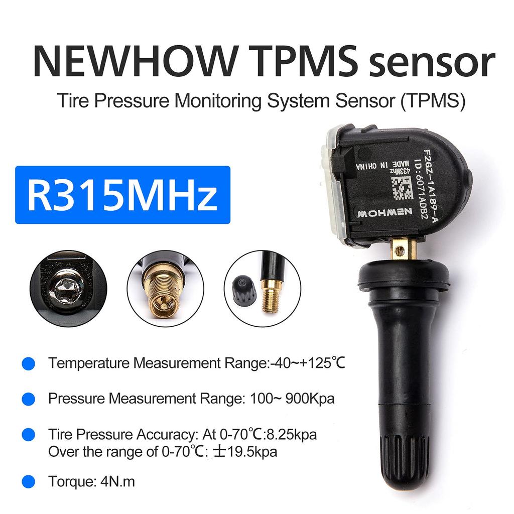 NEWHOW TPMS SENSOR SET OF 4 PROGRAMMED FOR FORD F150/EXPLORER/FUSION 2015-2024 - Replaces OEM