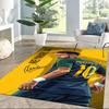 Neymar Jr. Brazil Legend Square rugs are a great choice for living rooms, bedrooms, home décor, and as gifts.