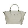 Подержанный Le Pliage Neo S (12768) L1512578023 7922 Сумка через плечо 2-в-1 с тисненым логотипом, нейлон-хоз, светло-серая, женская, из Японии